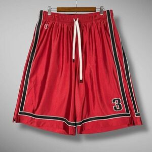 Converse Dazzle Shorts‎ Mens XXL Red Shiny Baggy Ball Shorts Dwayne Wade 3
